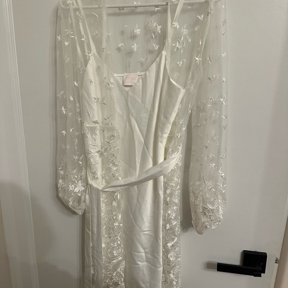 Le Rose robe and slip